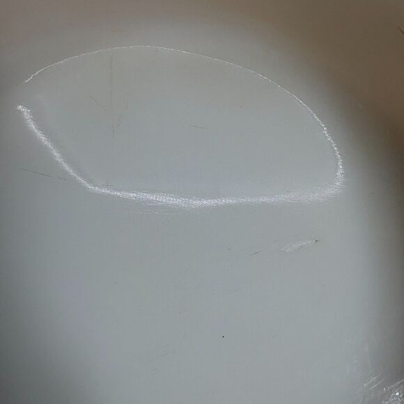 Vintage Fire King Anchor Hocking Peach Lustr 8” Cake Baking Casserole Dish #450 - Picture 6 of 10